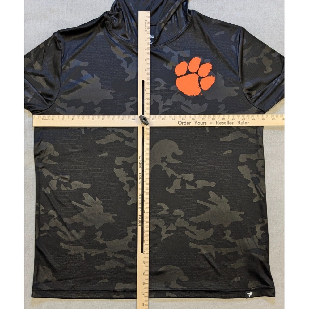 Clemson Tigers Hoodie Mens Large Black Fanatics Camo Training Shirt Football New - Picture 9 of 11